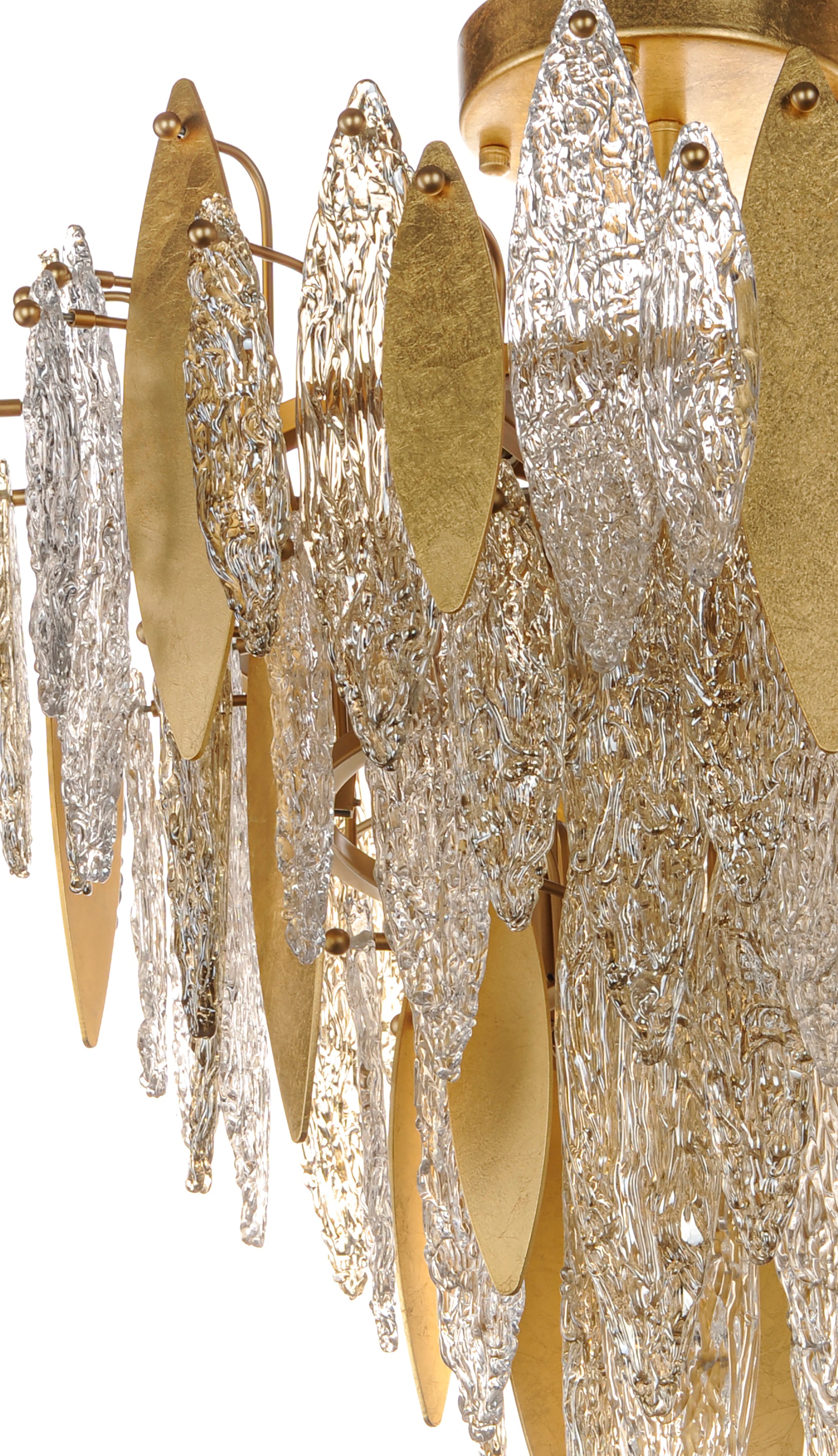 Majestic 10-Light Flush Mount Gold Leaf by Maxim Lighting