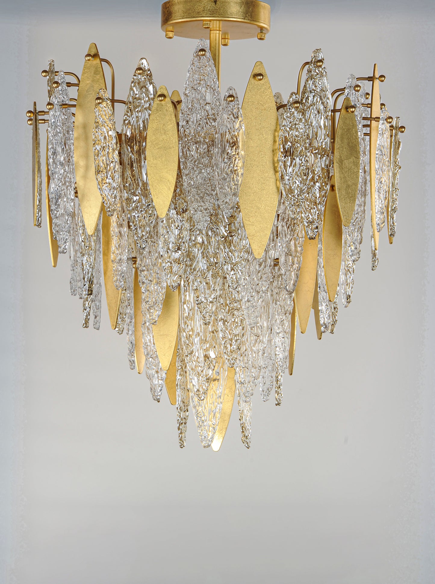 Majestic 10-Light Flush Mount Gold Leaf by Maxim Lighting