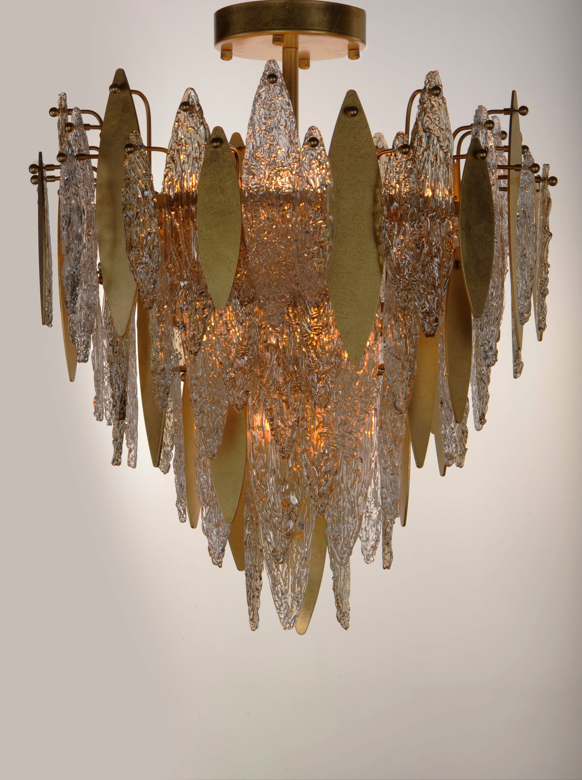 Majestic 10-Light Flush Mount Gold Leaf by Maxim Lighting
