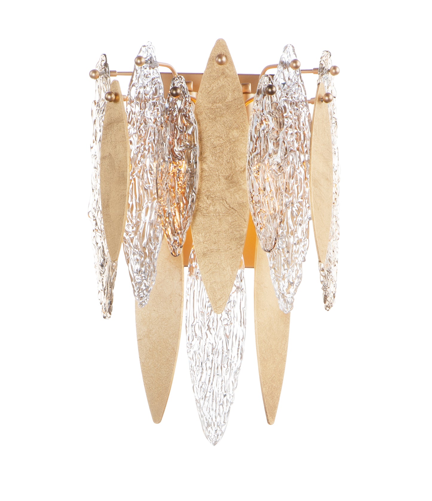 Majestic 3-Light Wall Sconce Gold Leaf by Maxim Lighting