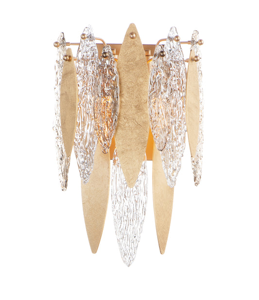 Majestic 3-Light Wall Sconce Gold Leaf by Maxim Lighting