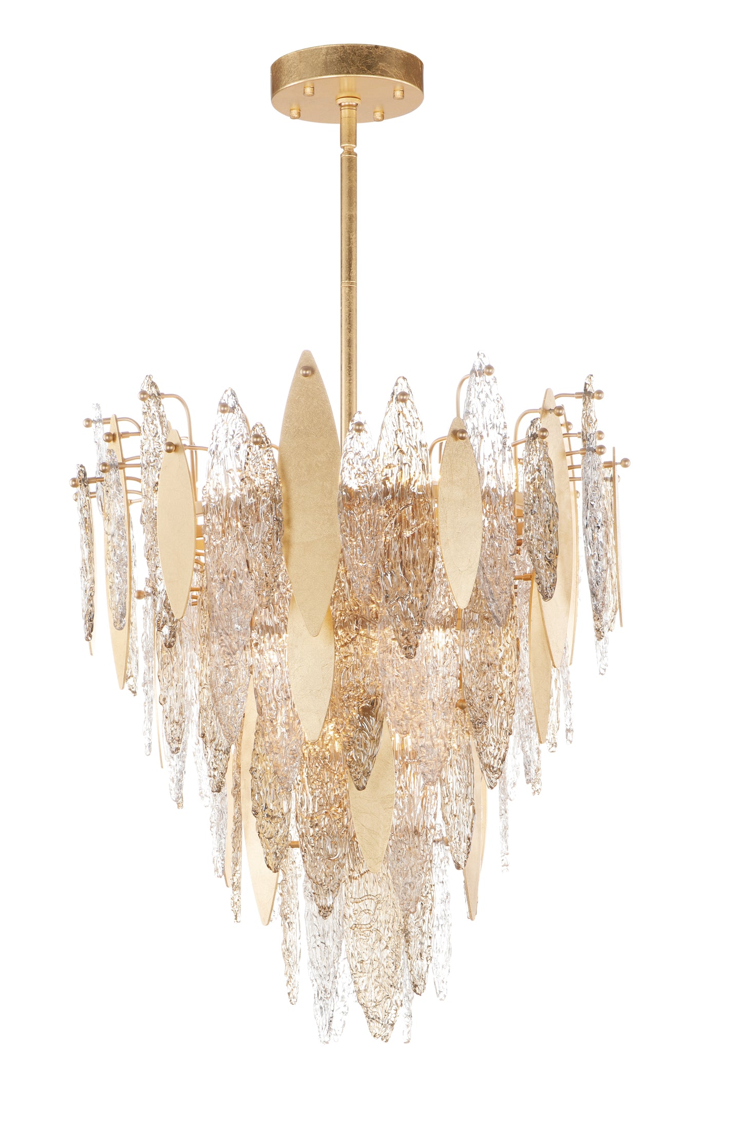 Majestic 12-Light Chandelier Gold Leaf by Maxim Lighting