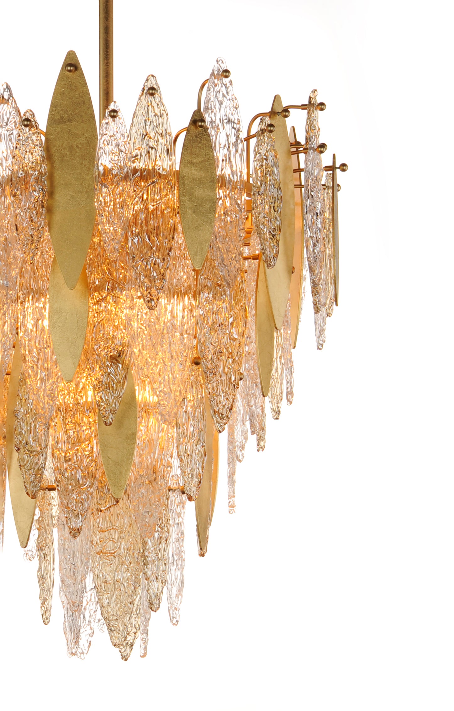 Majestic 12-Light Chandelier Gold Leaf by Maxim Lighting