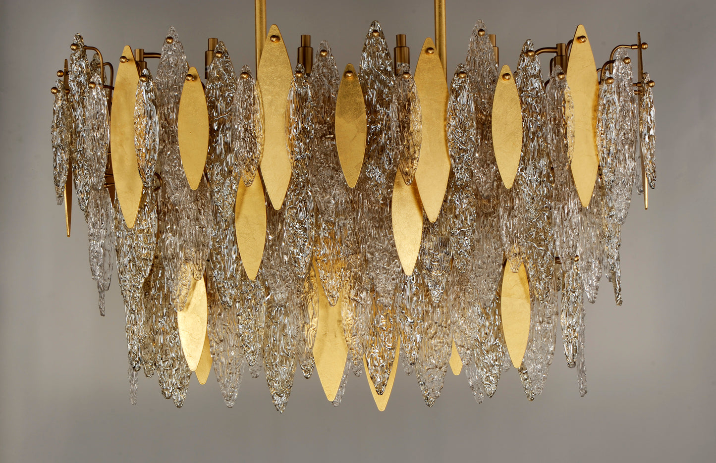 Majestic 18-Light Linear Chandelier Gold Leaf by Maxim Lighting