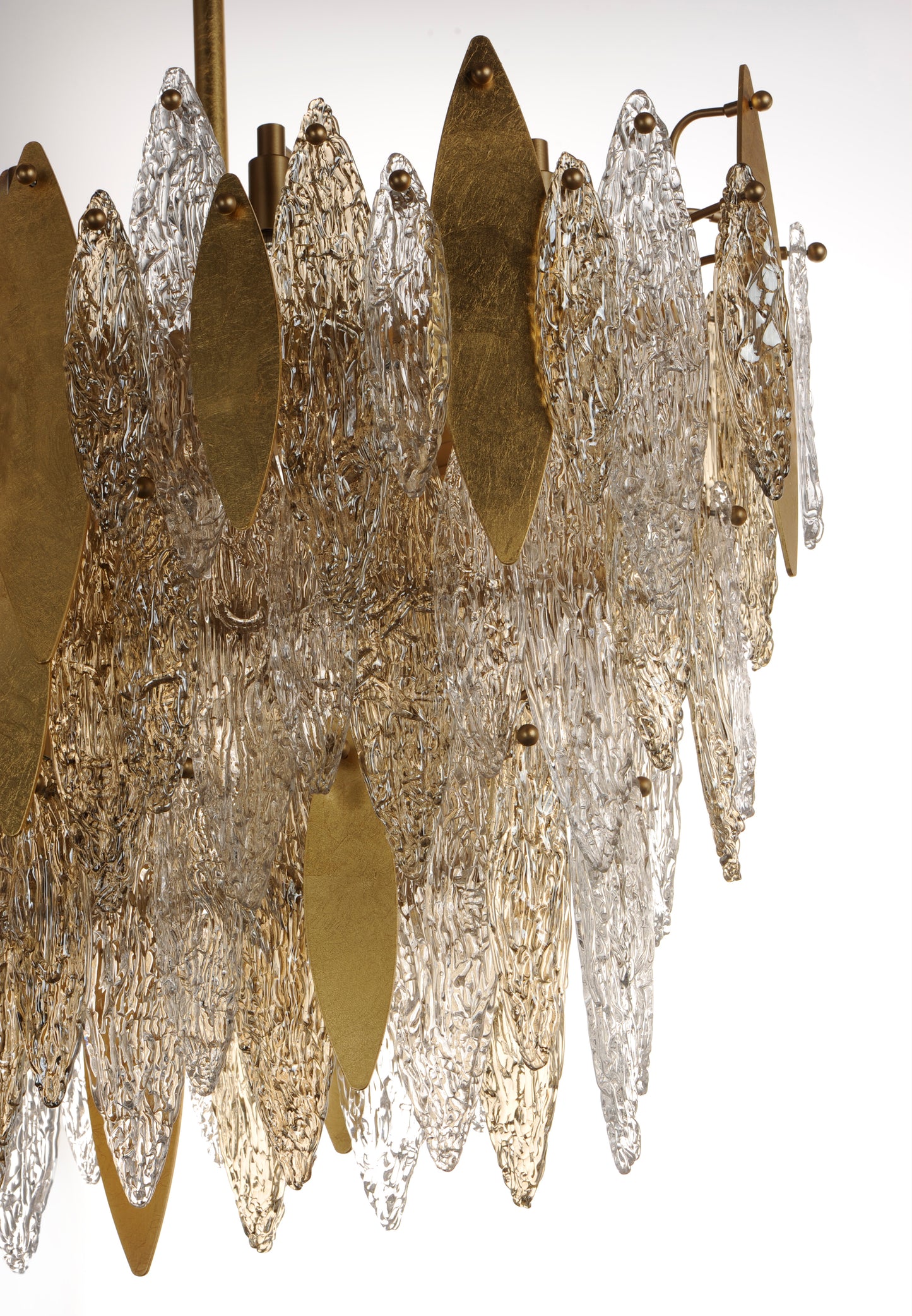Majestic 18-Light Linear Chandelier Gold Leaf by Maxim Lighting