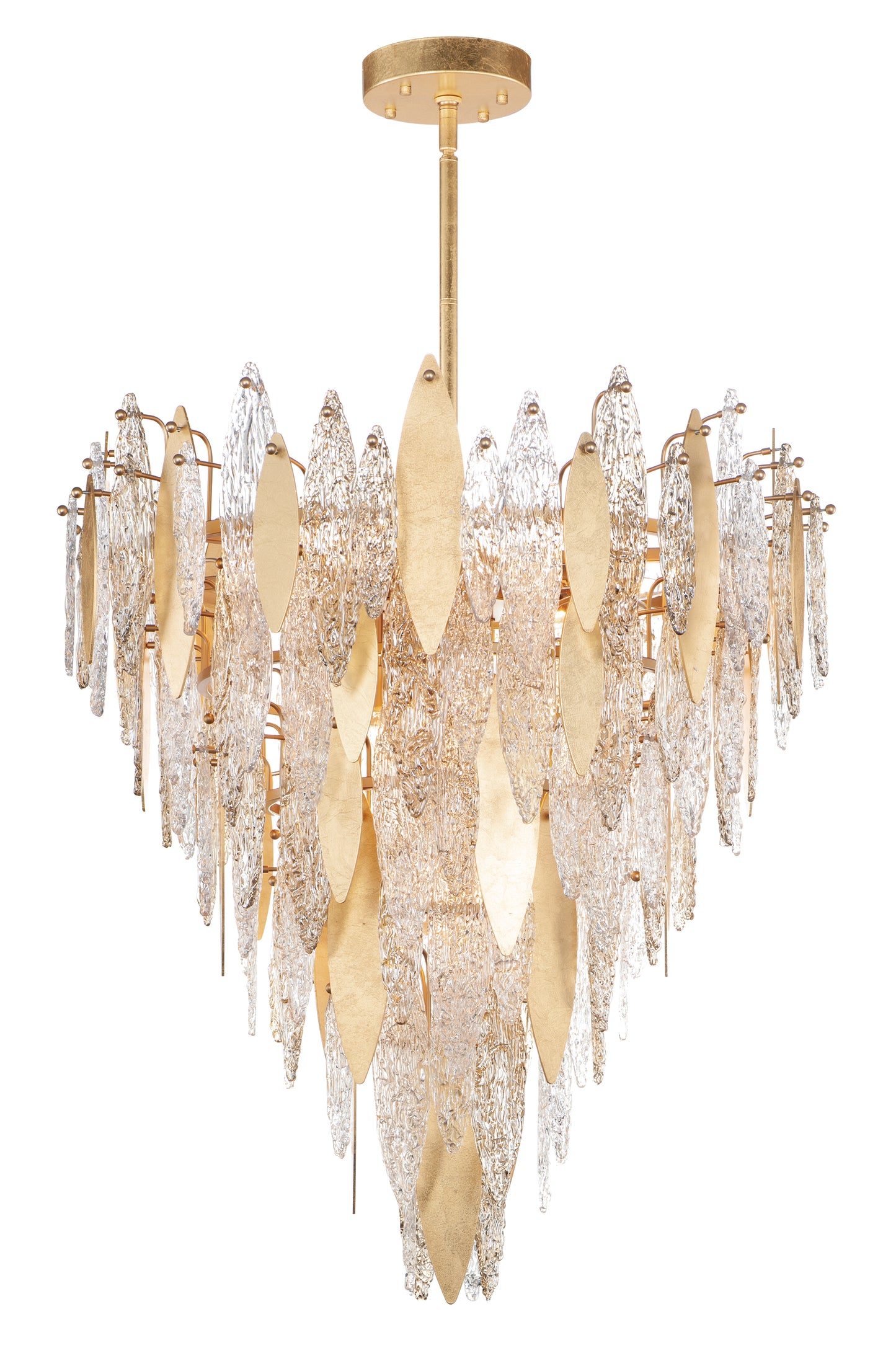 Majestic 21-Light Chandelier Gold Leaf by Maxim Lighting