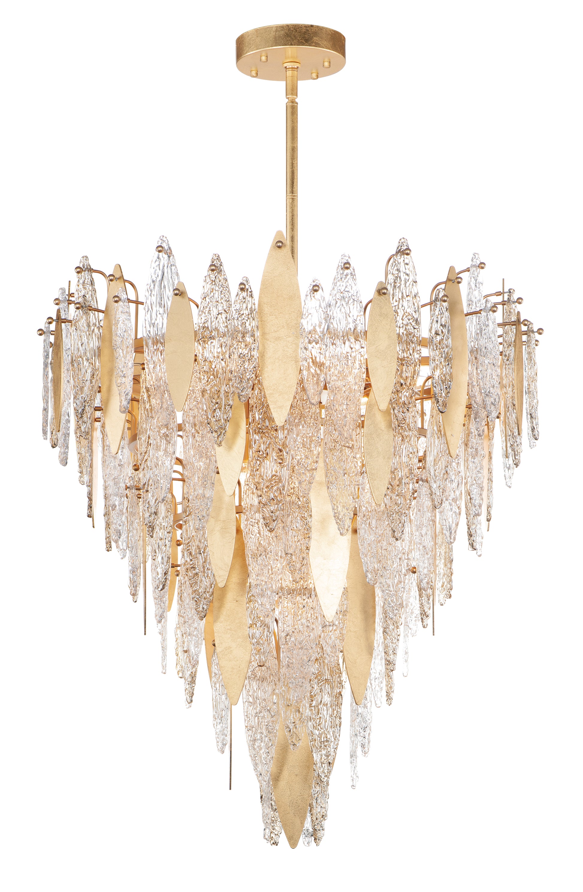Majestic 21-Light Chandelier Gold Leaf by Maxim Lighting