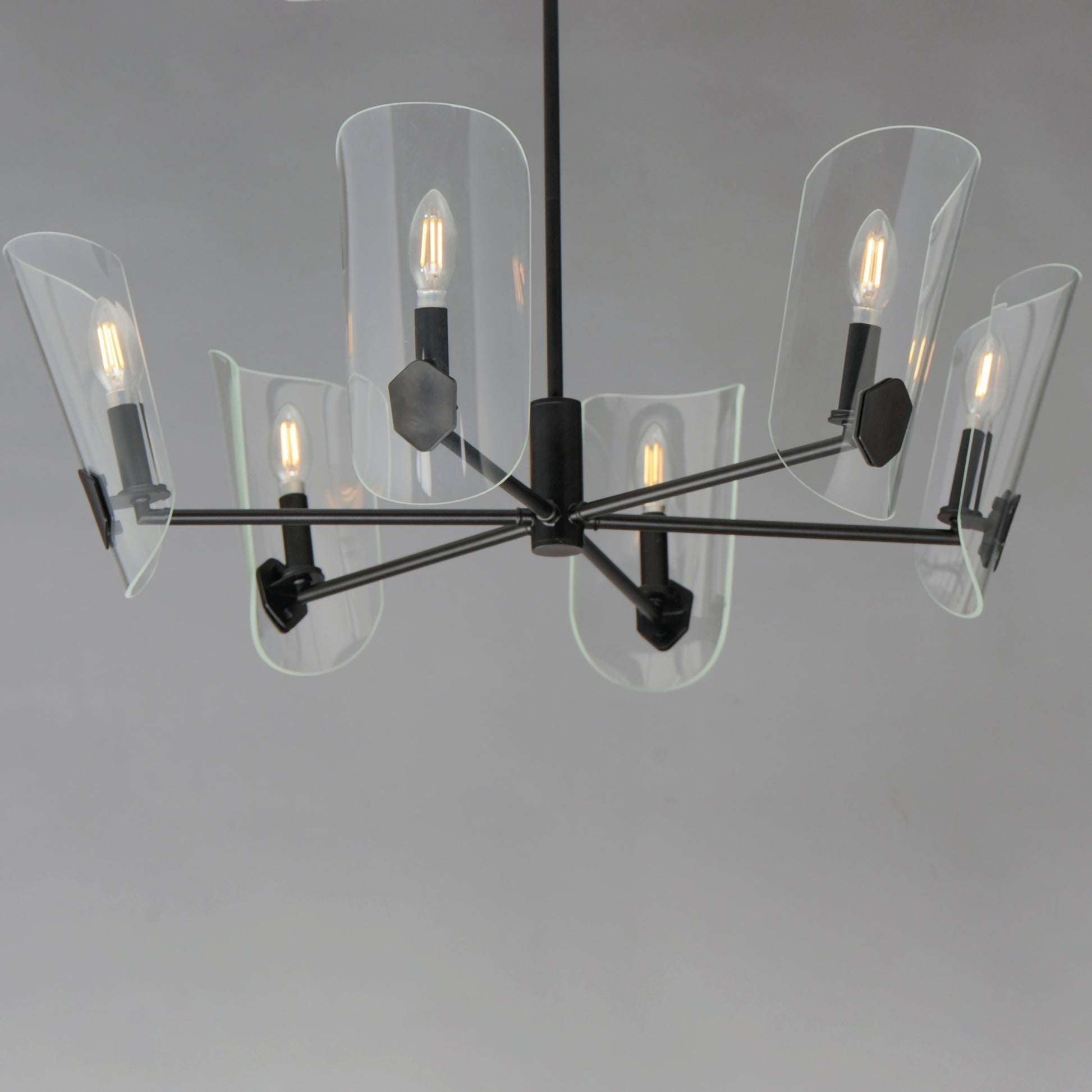 Armory 6-Light Chandelier Black by Maxim Lighting