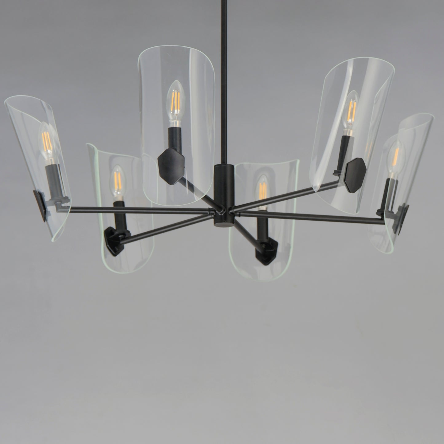 Armory 6-Light Chandelier Black by Maxim Lighting