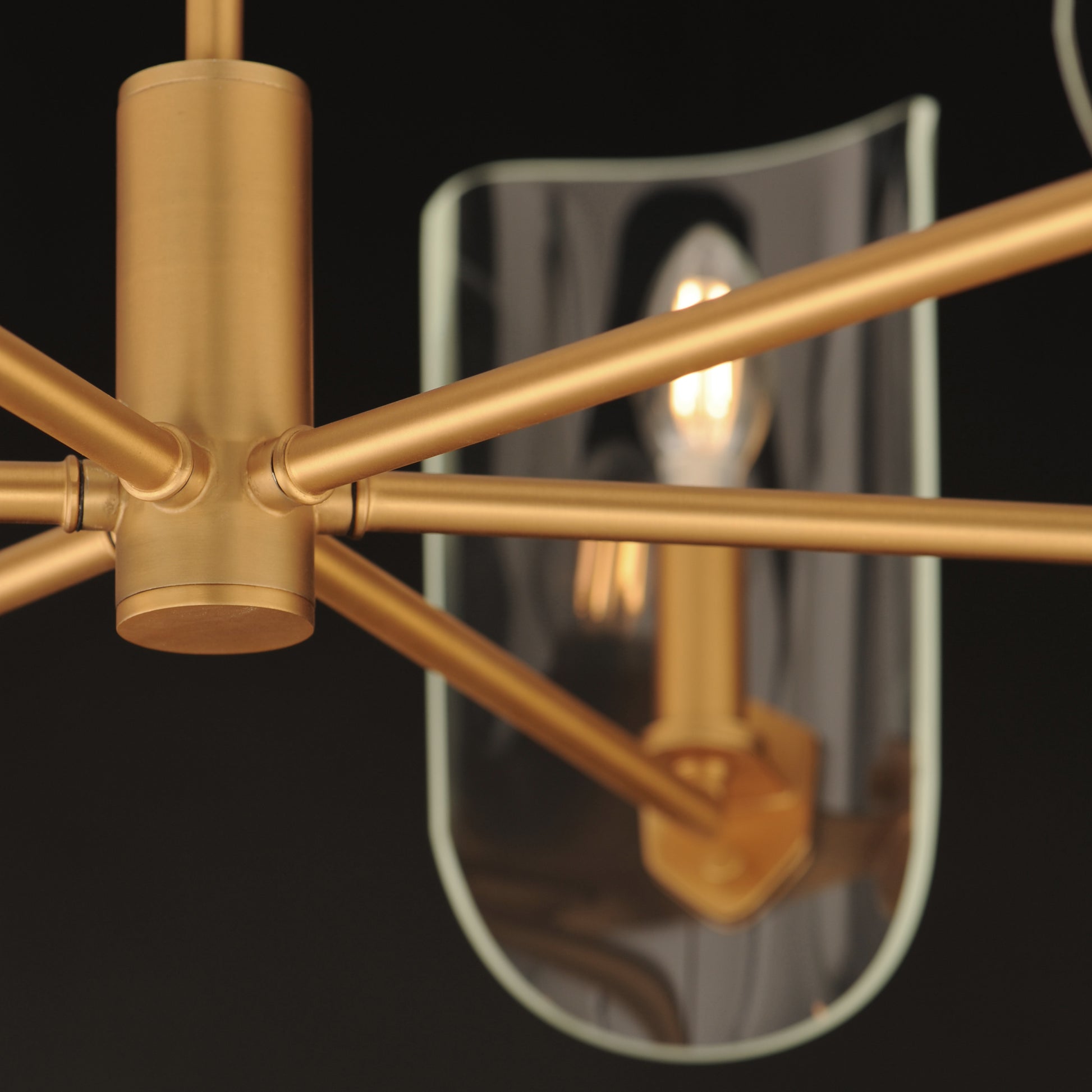 Armory 6-Light Chandelier Natural Aged Brass by Maxim Lighting
