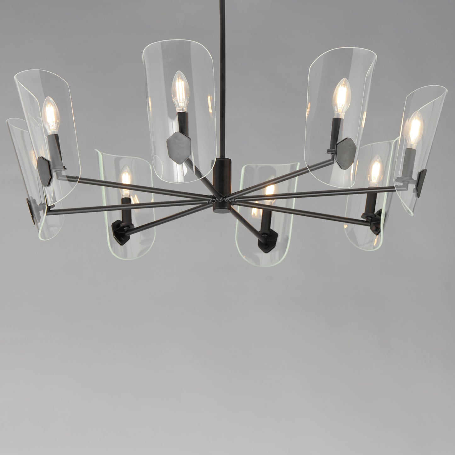 Armory 8-Light Chandelier Black by Maxim Lighting