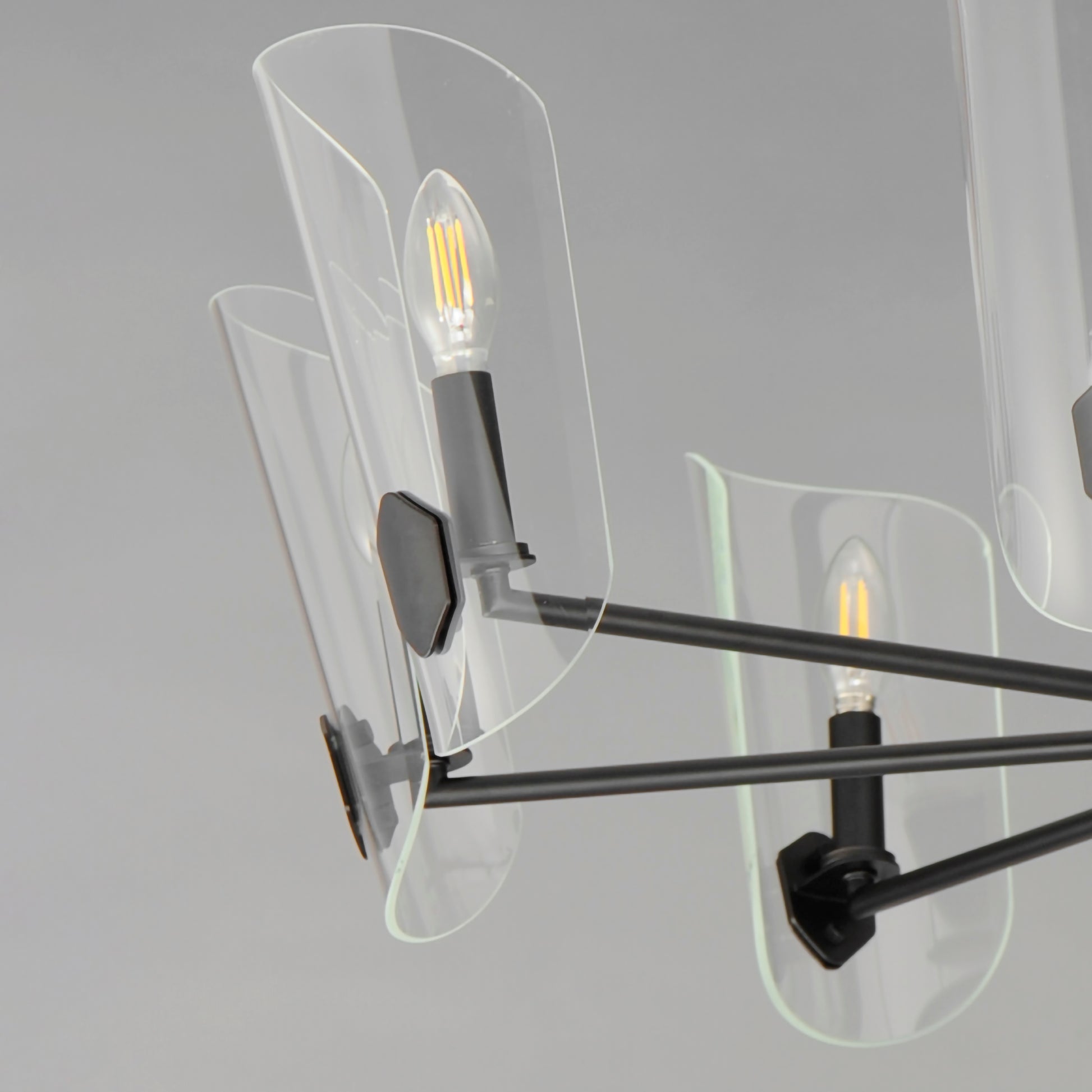 Armory 8-Light Chandelier Black by Maxim Lighting