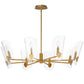 Armory 8-Light Chandelier Natural Aged Brass by Maxim Lighting