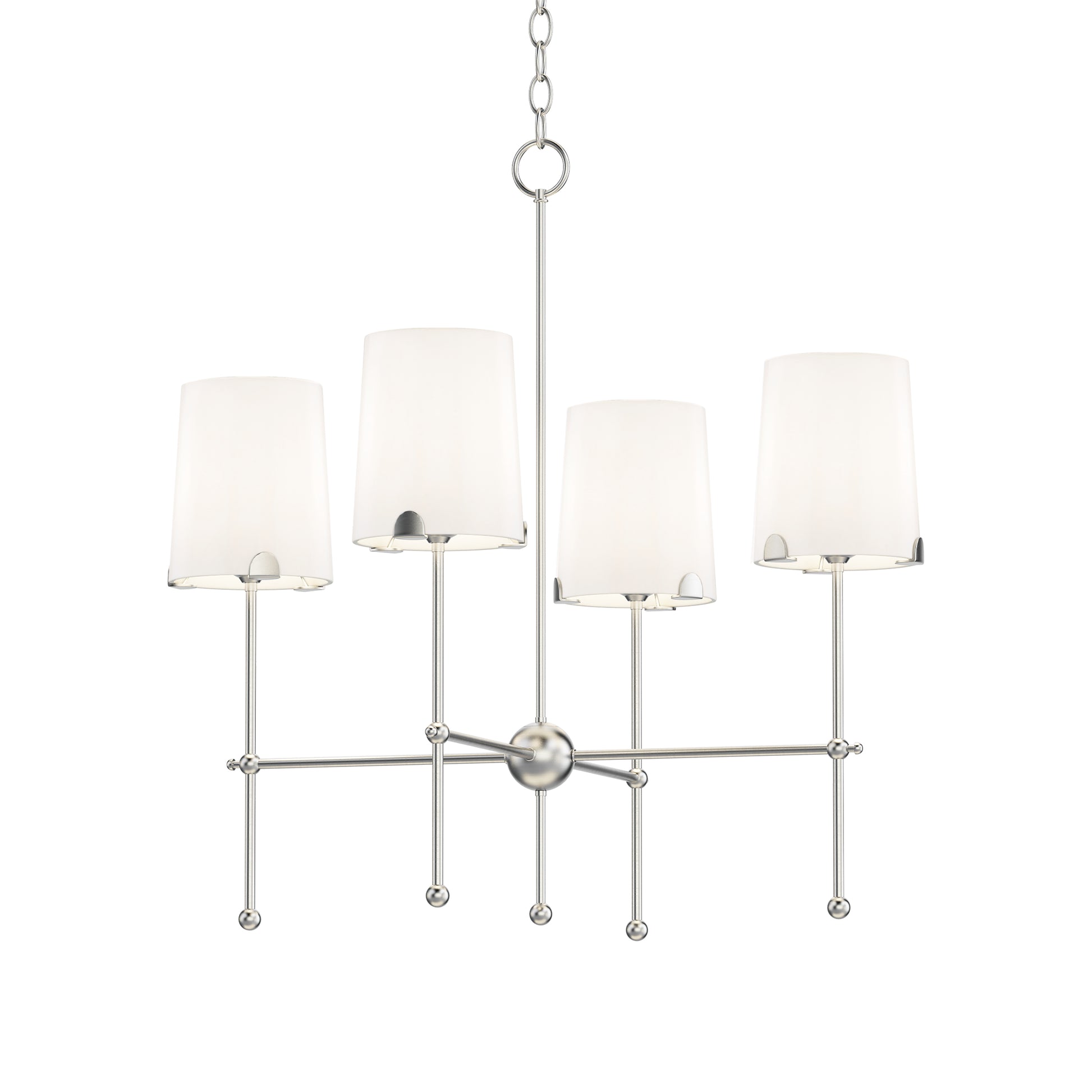 Huntington 4-Light Chandelier Satin Nickel by Maxim Lighting