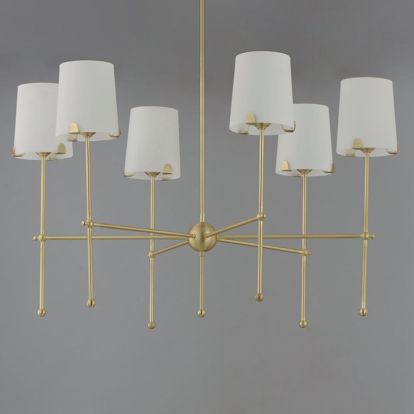 Huntington 6-Light Chandelier Satin Brass by Maxim Lighting