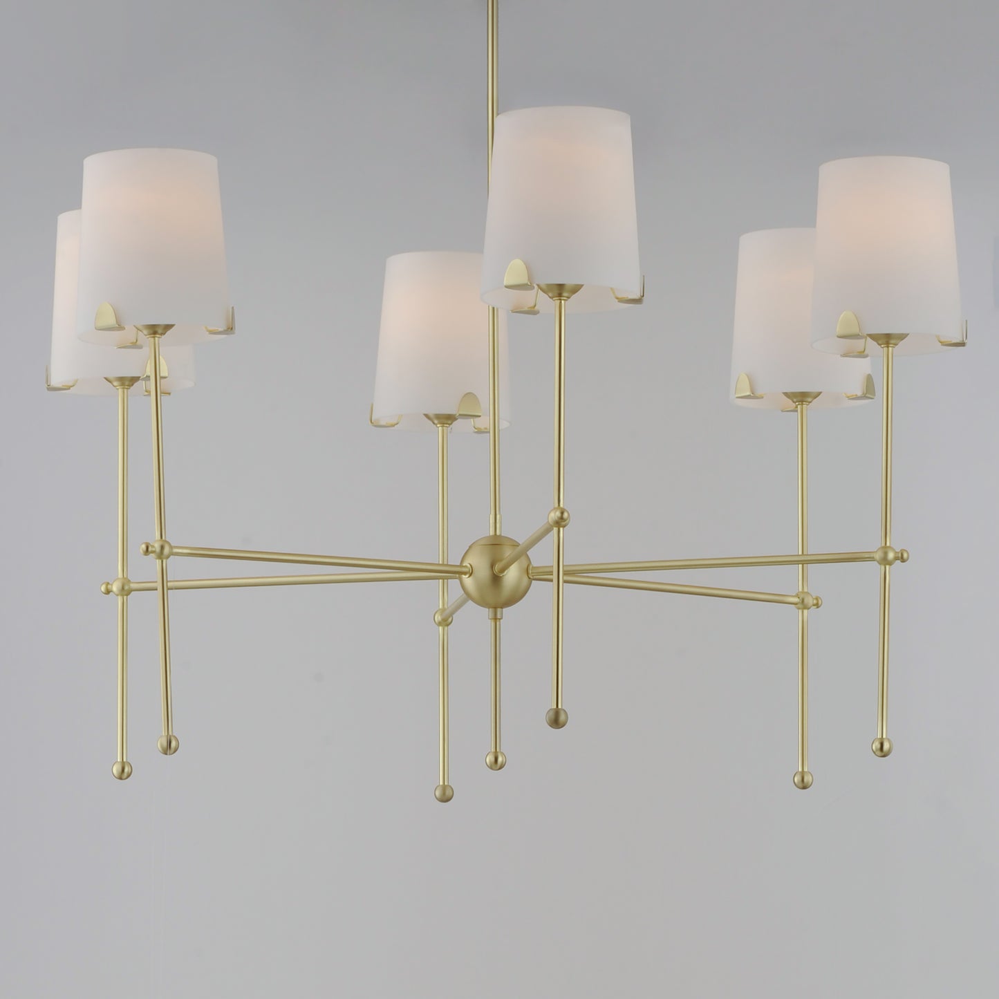 Huntington 6-Light Chandelier Satin Brass by Maxim Lighting