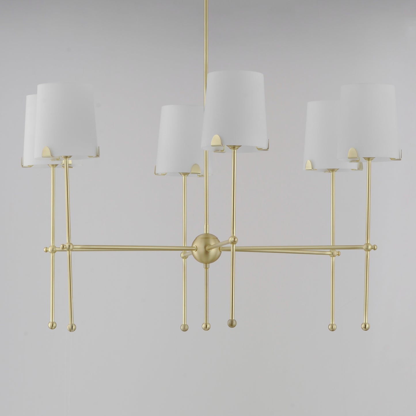 Huntington 6-Light Chandelier Satin Brass by Maxim Lighting
