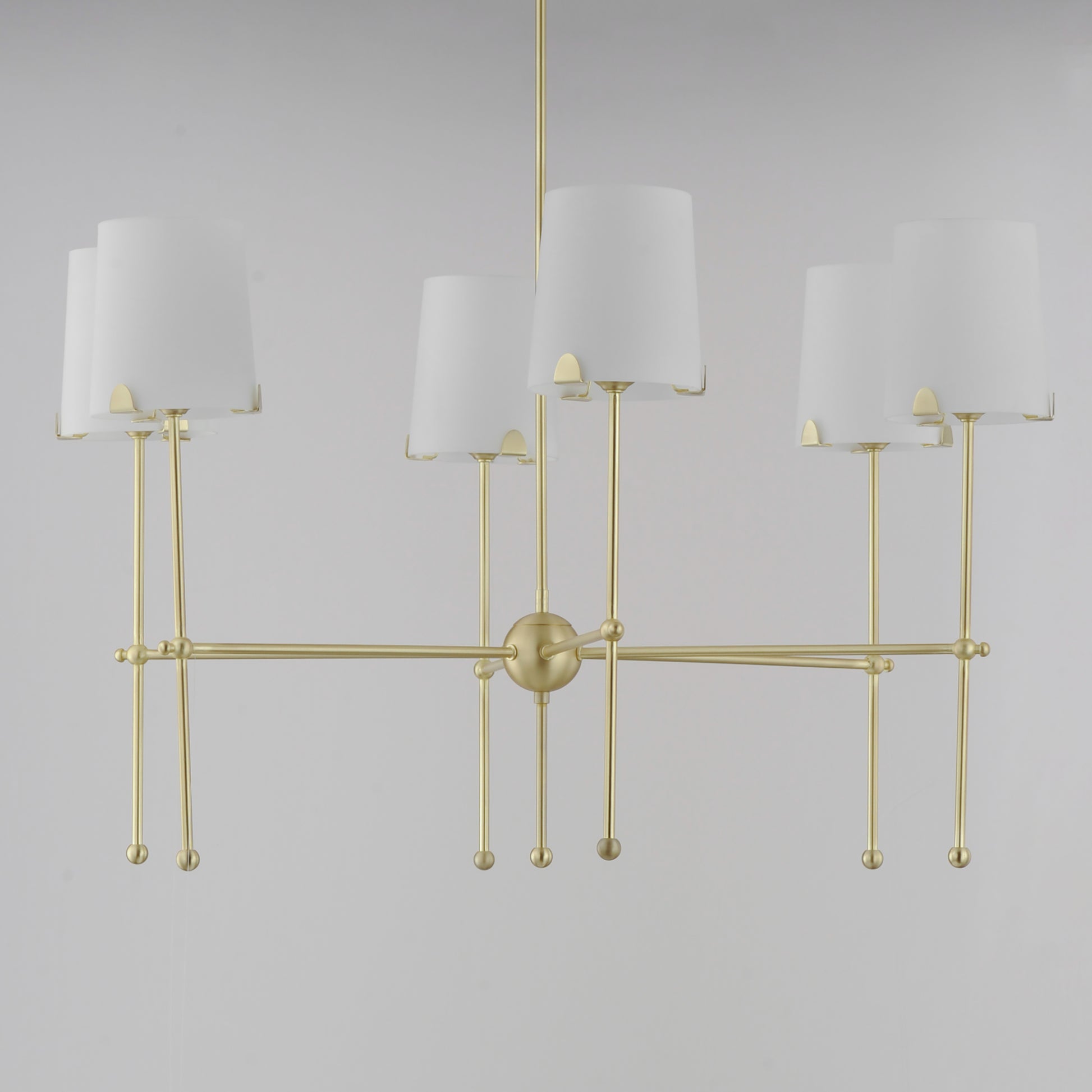 Huntington 6-Light Chandelier Satin Brass by Maxim Lighting