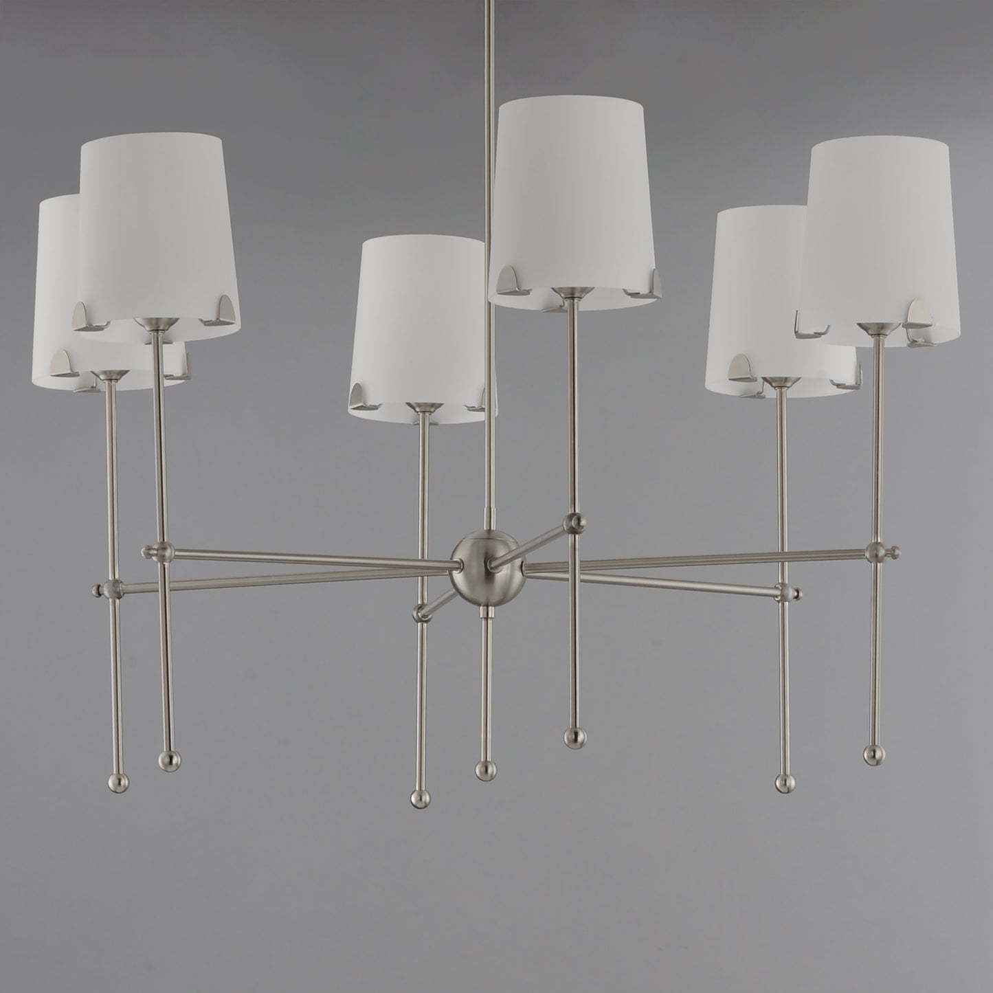 Huntington 6-Light Chandelier Satin Nickel by Maxim Lighting