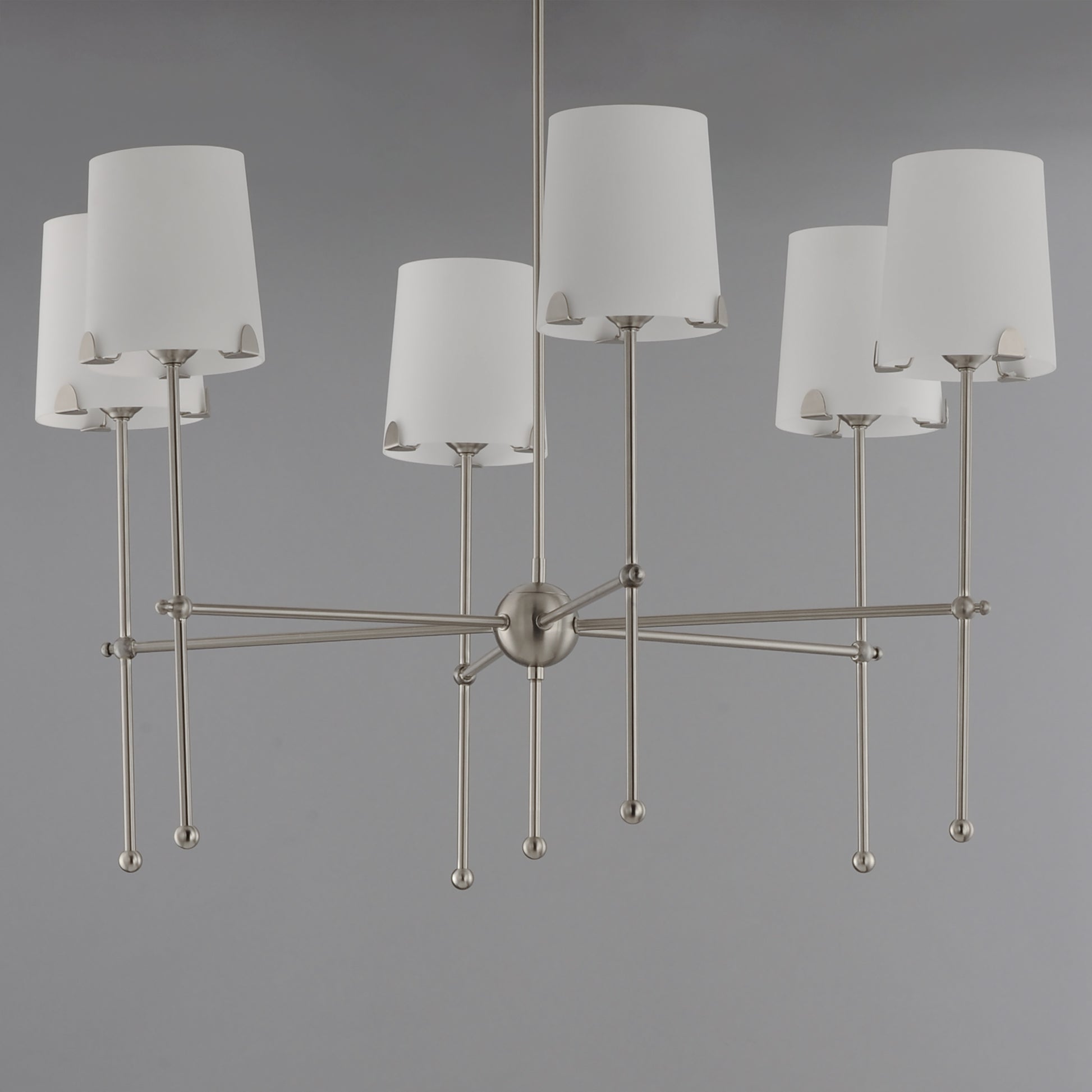 Huntington 6-Light Chandelier Satin Nickel by Maxim Lighting