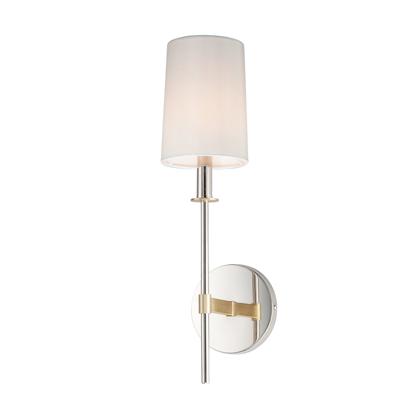 Uptown Wall Sconce Satin Brass/Polished Nickel by Maxim Lighting