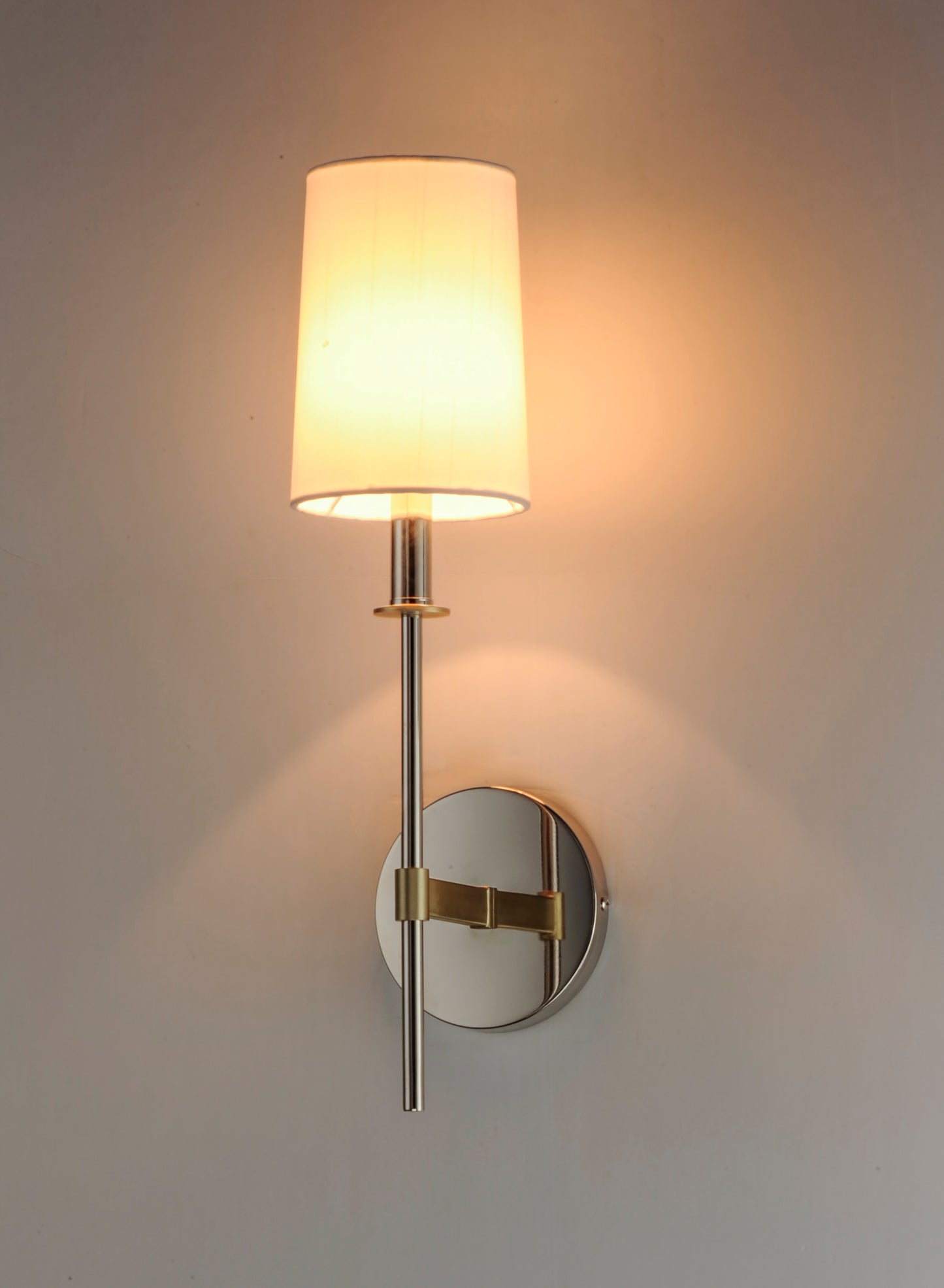 Uptown Wall Sconce Satin Brass/Polished Nickel by Maxim Lighting