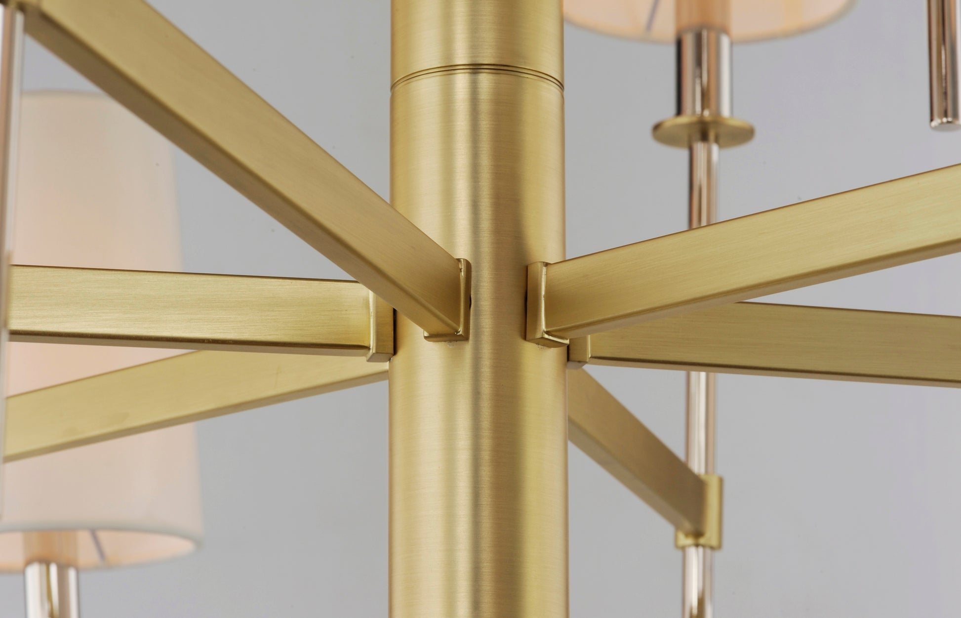 Uptown 8-Light Chandelier Satin Brass/Polished Nickel by Maxim Lighting