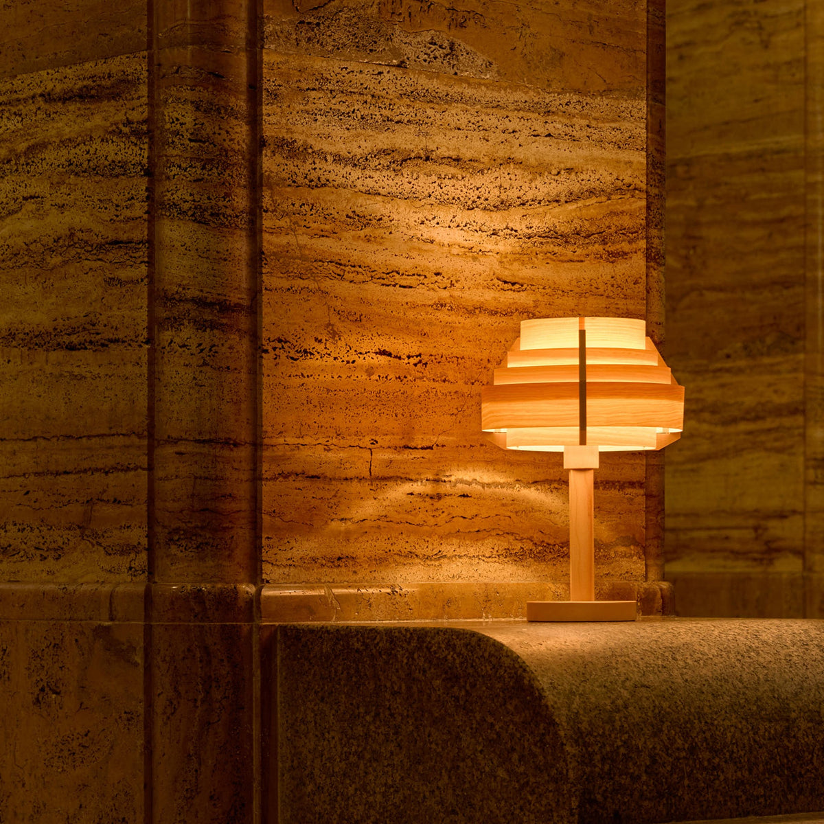 Yamagiwa Jakobsson Pine Table Lamp, Large – detail and setting 2