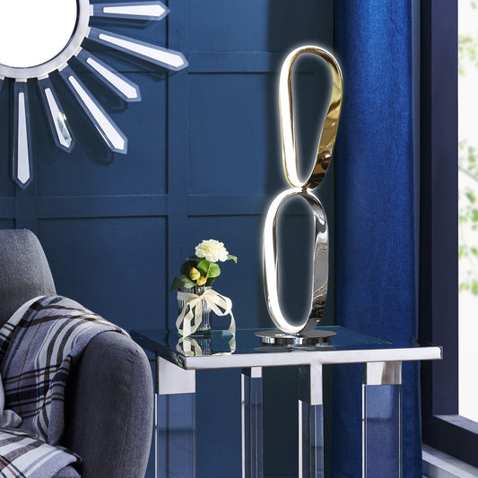 Prague Chrome & Gold Table Lamp - Finesse Decor TL-00-6089