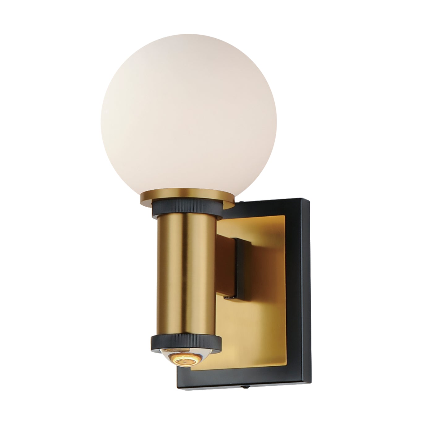 San Simeon 2-Light LED Wall Sconce Black/Natural Aged Brass by Maxim Lighting