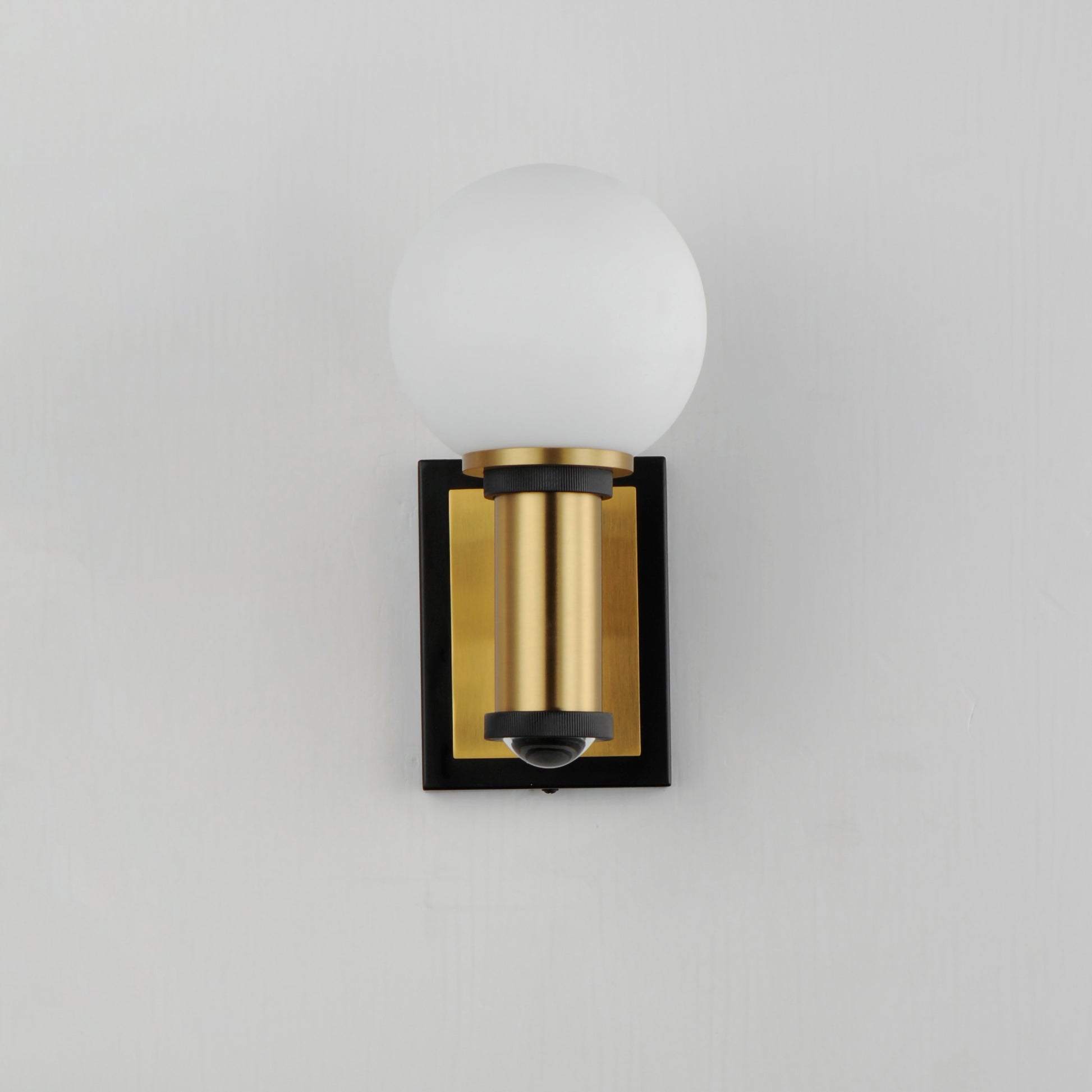 San Simeon 2-Light LED Wall Sconce Black/Natural Aged Brass by Maxim Lighting
