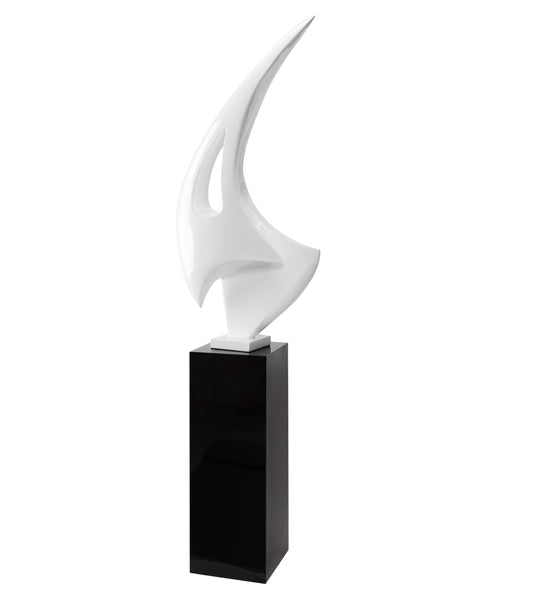Sail Top Sculpture White by Finesse Decor