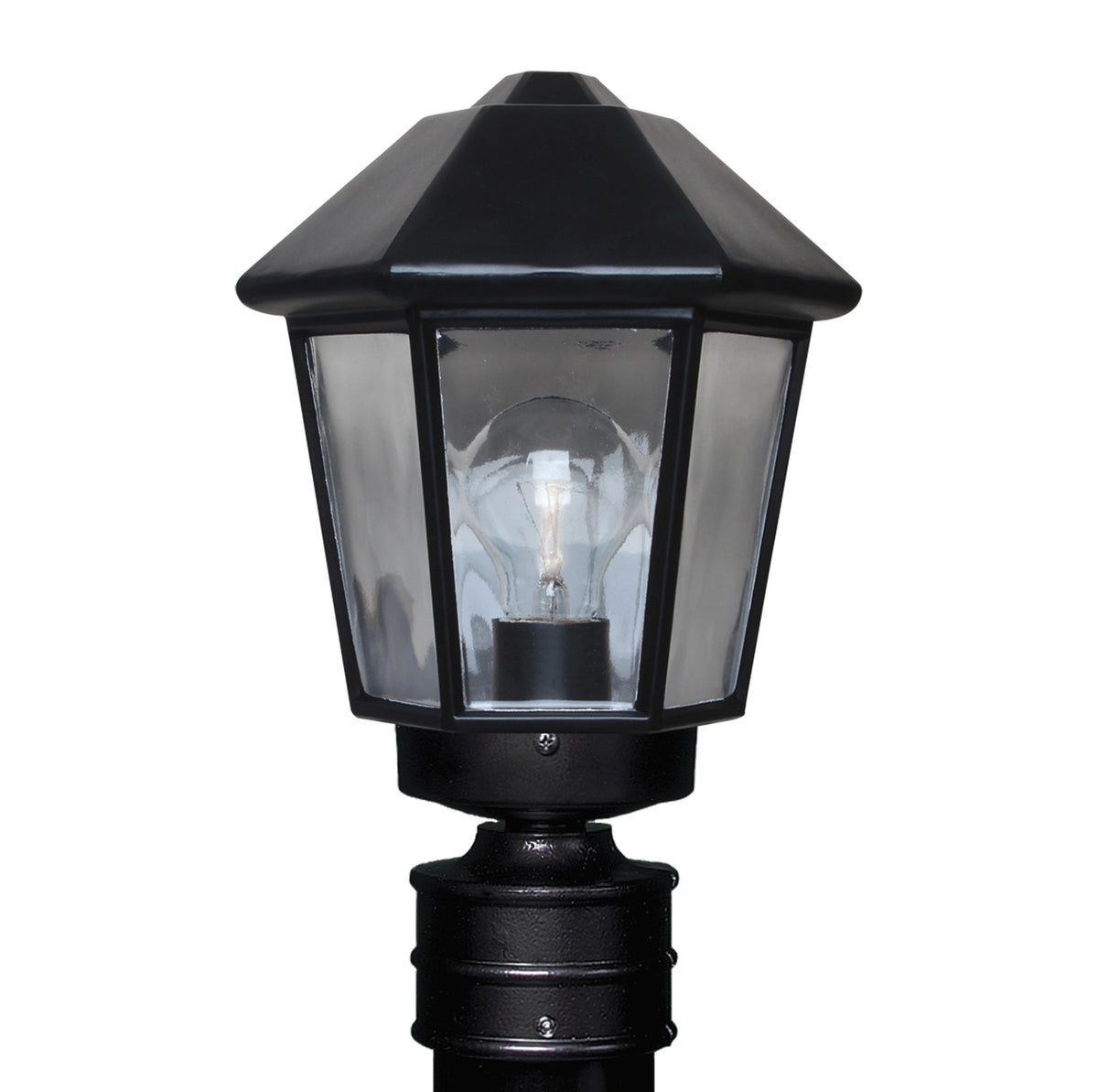 Besa Costaluz 3272 post lantern option – Black