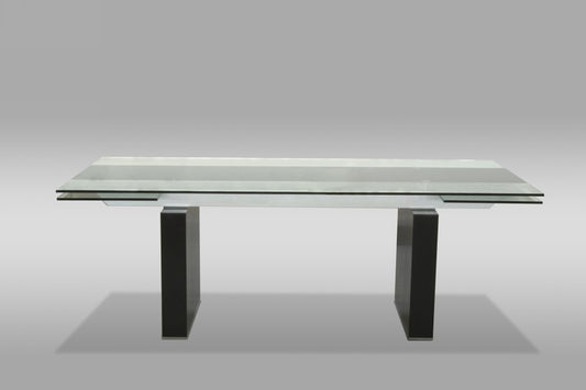 Lisbon Modern Glass Extendable Dining Table