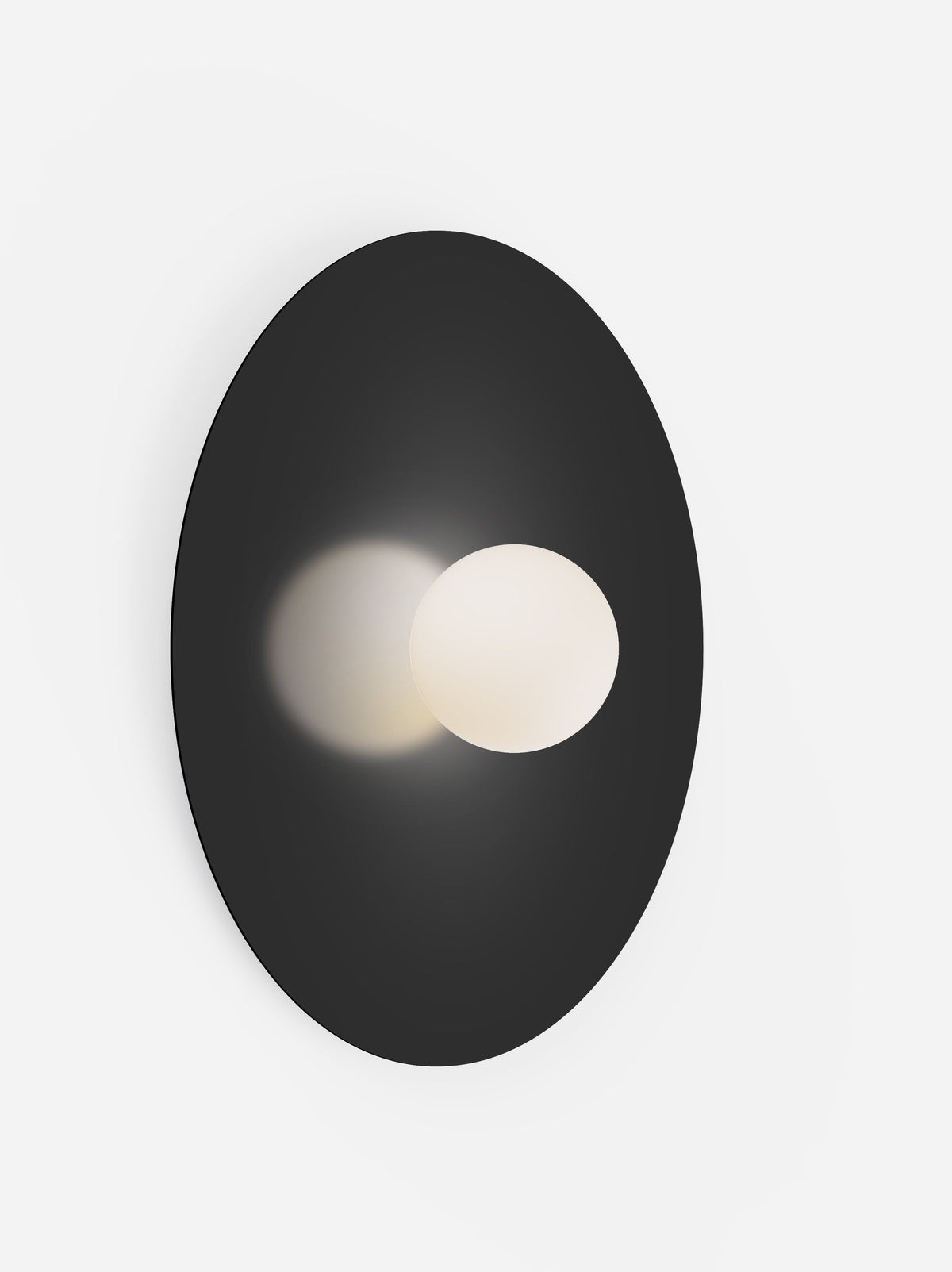 Pablo Designs Bola Disc Colors flush mount – 32" Black disc