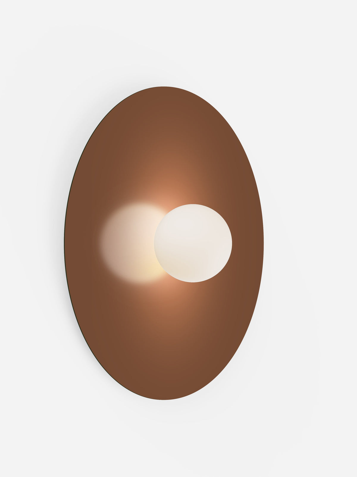 Pablo Designs Bola Disc Colors flush mount – 32" Clay disc