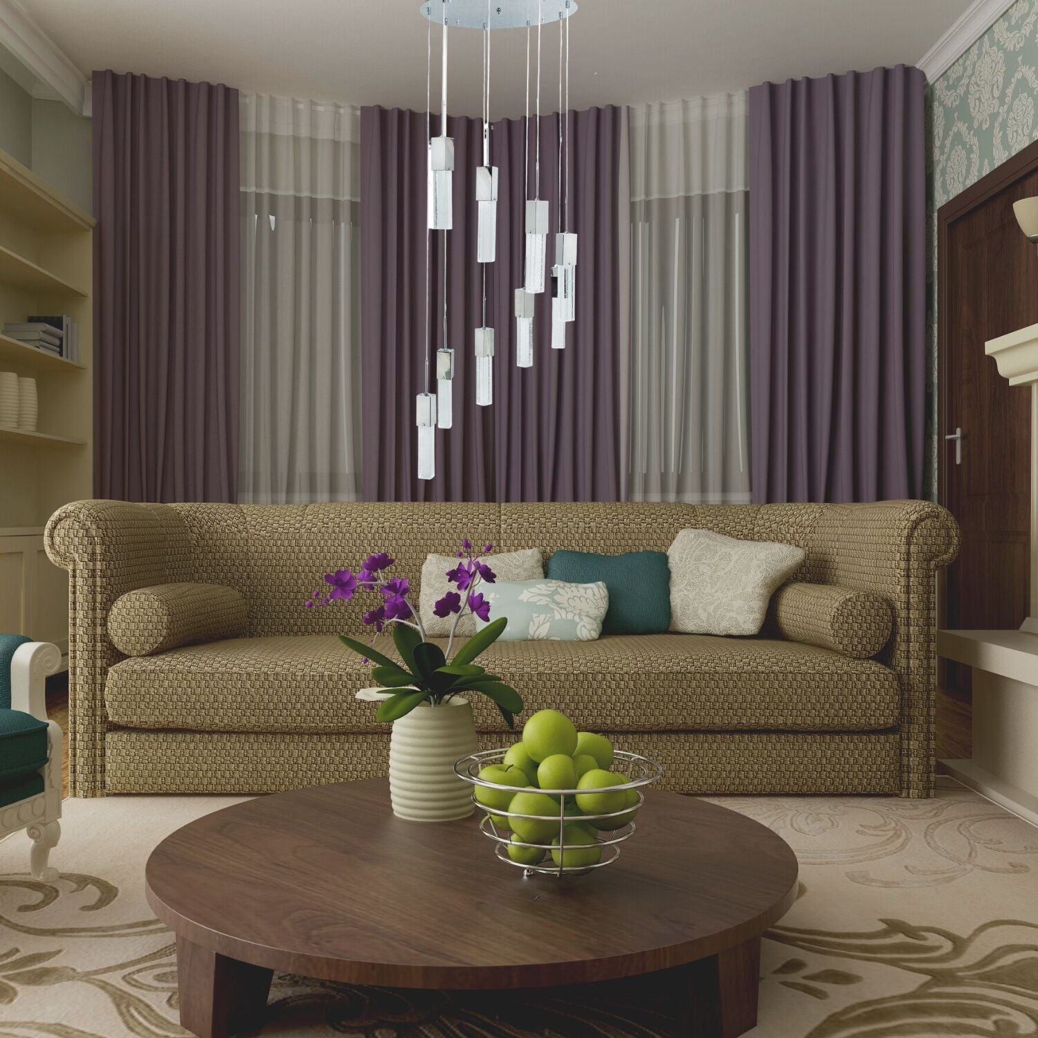 Rectangular Crystal Chandelier - Finesse Decor FN-1131