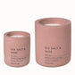 blomus Fraga Candle Set in Concrete Container Withered Rose Sea Salt & Sage Fragrance