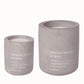 blomus Fraga Candle Set in Concrete Container Microchip Sandalwood Myrrh Fragrance