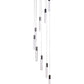 Acrylic Cylinder Chandelier - Finesse Decor FN-1260-9