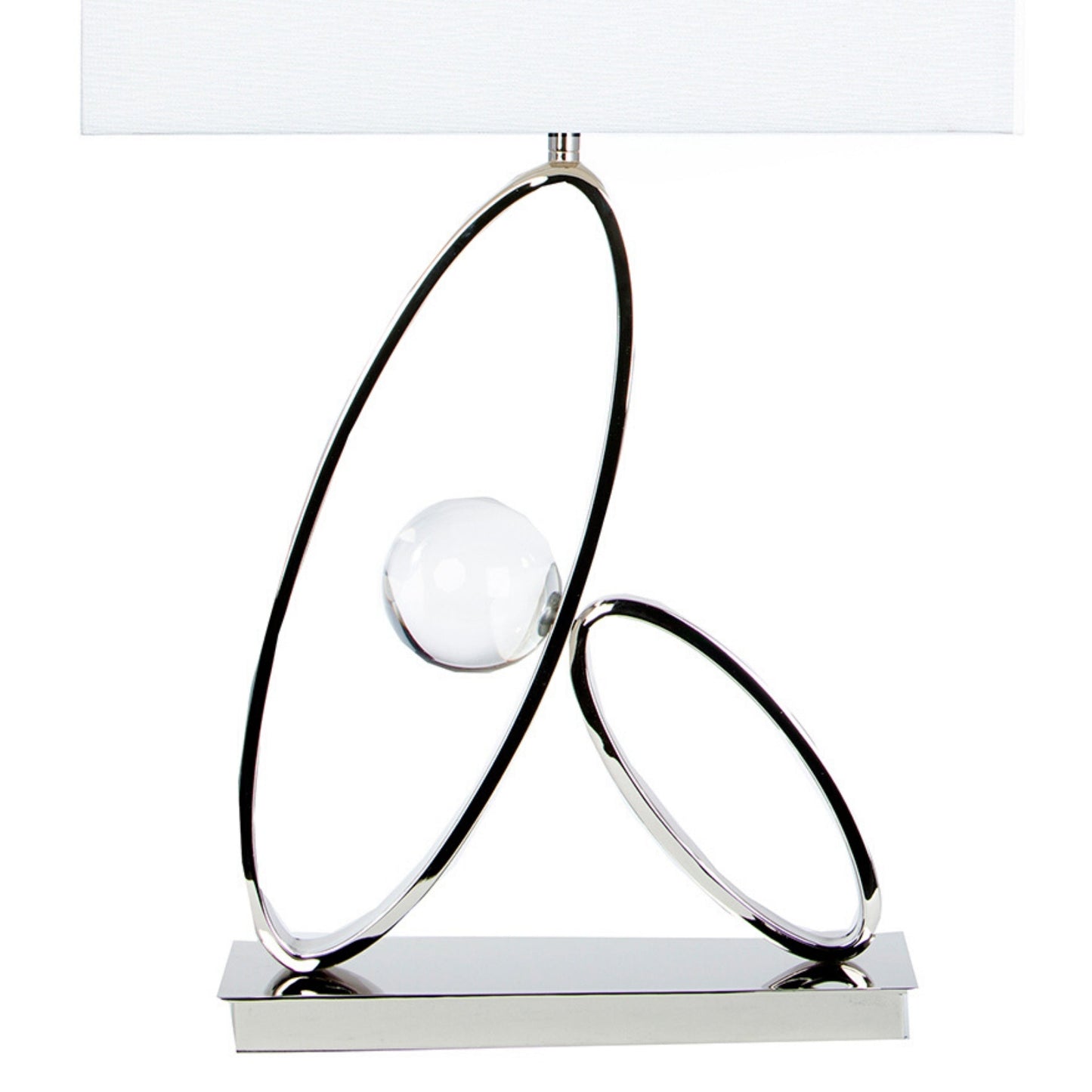 Ovals Crystal Table Lamp 1 Light by Finesse Decor FN-926