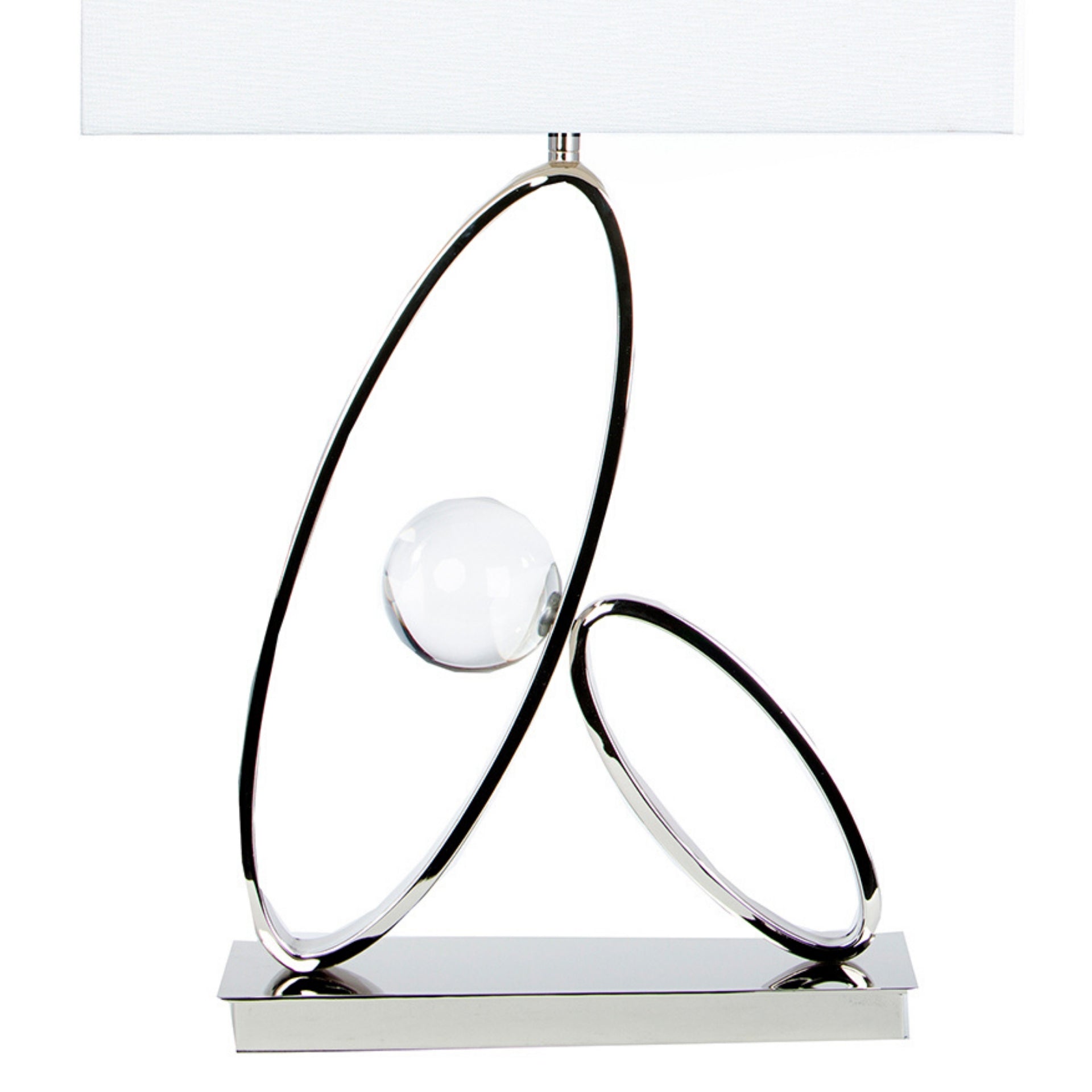Ovals Crystal Table Lamp 1 Light by Finesse Decor FN-926