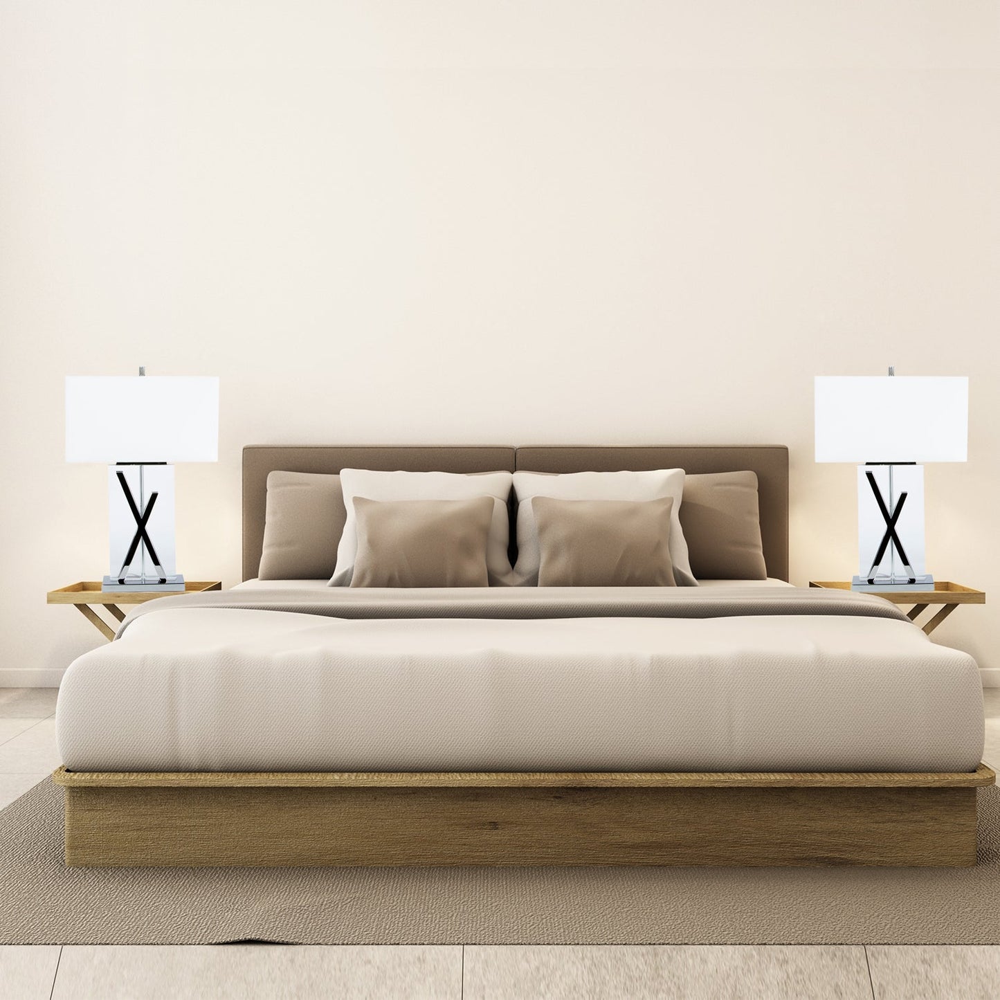 1 Light with USB Charger X Table Lamp - Finesse Decor FN-925