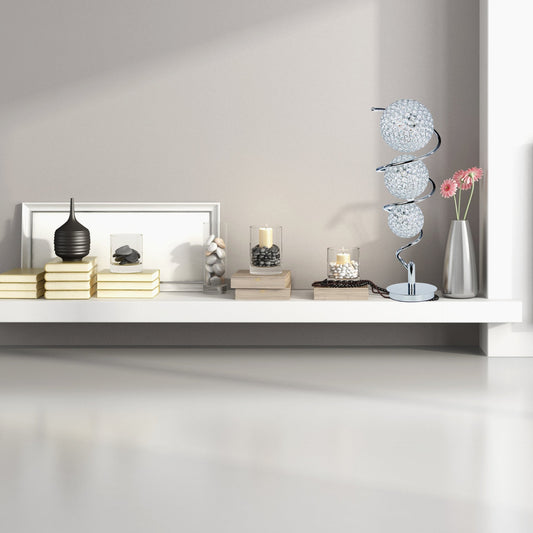 Vertical Crystal Sphere Table Lamp - Finesse Decor FN-1142