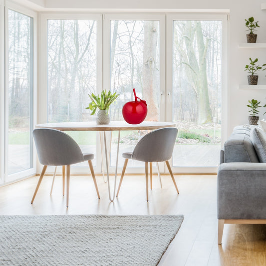 Solid Color Apple Sculpture - Finesse Decor F-3864R