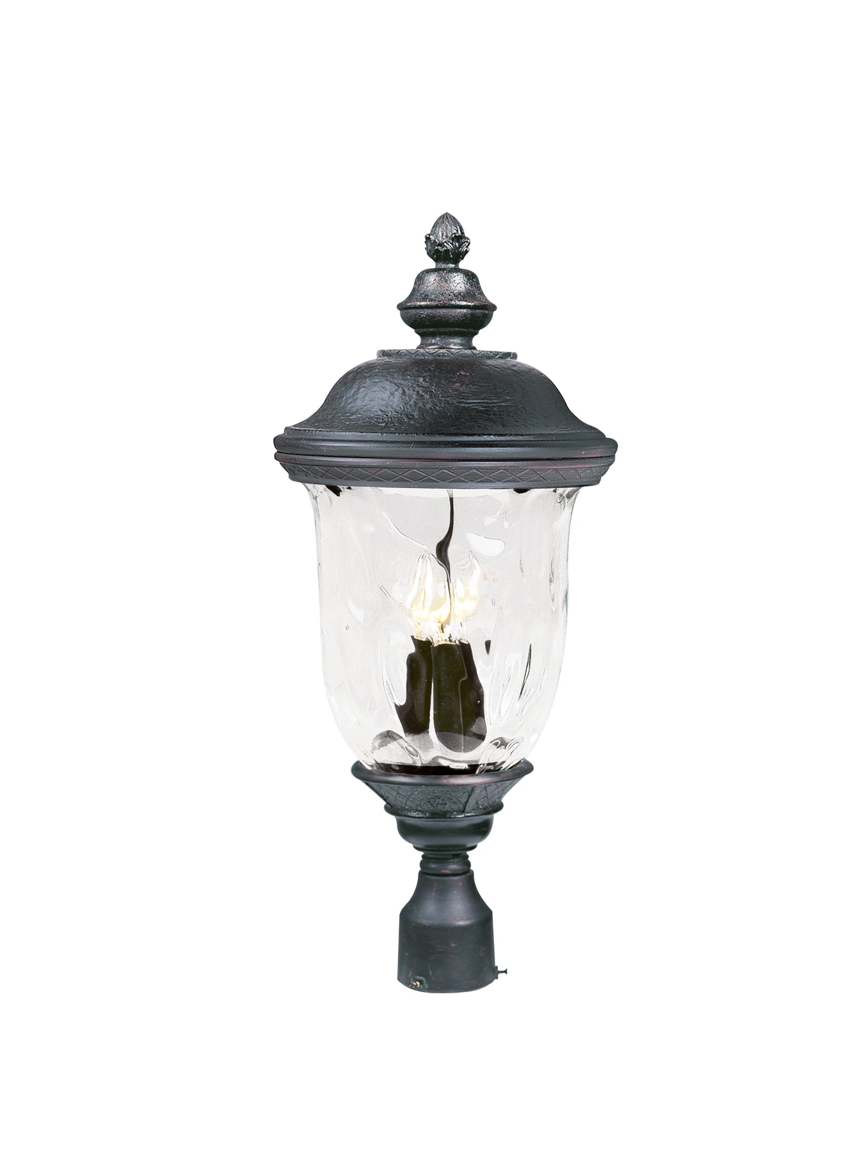 Carriage House DC 3-LT Outdoor Pole/Post Lantern Oriental Bronze by Maxim Lighting