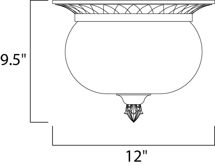 Carriage House DC 2-Light Outdoor Ceiling Mount Oriental Bronze by Maxim Lighting