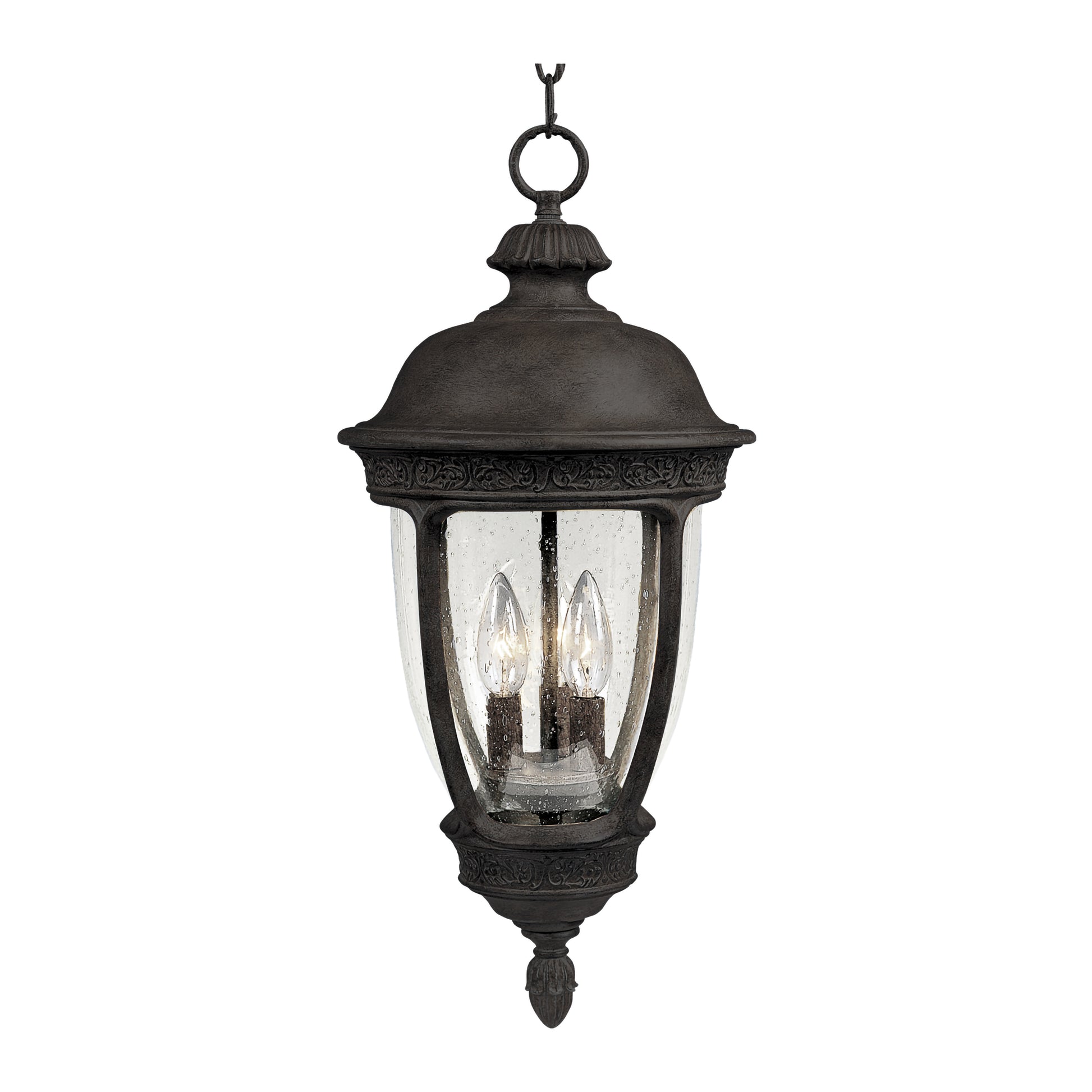Knob Hill Cast 3-Light Outdoor Hanging Lantern Sienna by Maxim Lighting