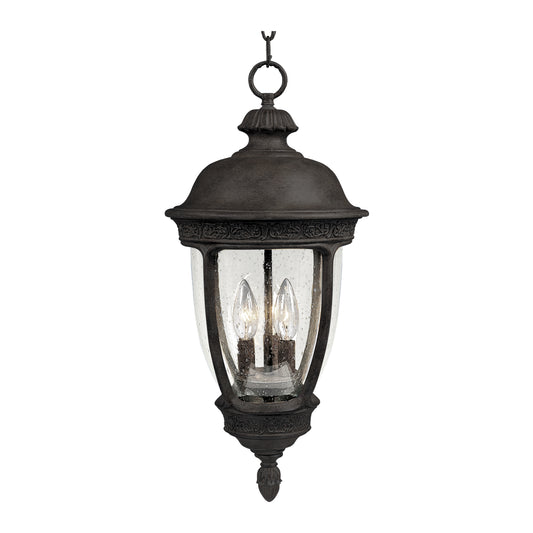 Knob Hill Cast 3-Light Outdoor Hanging Lantern Sienna by Maxim Lighting