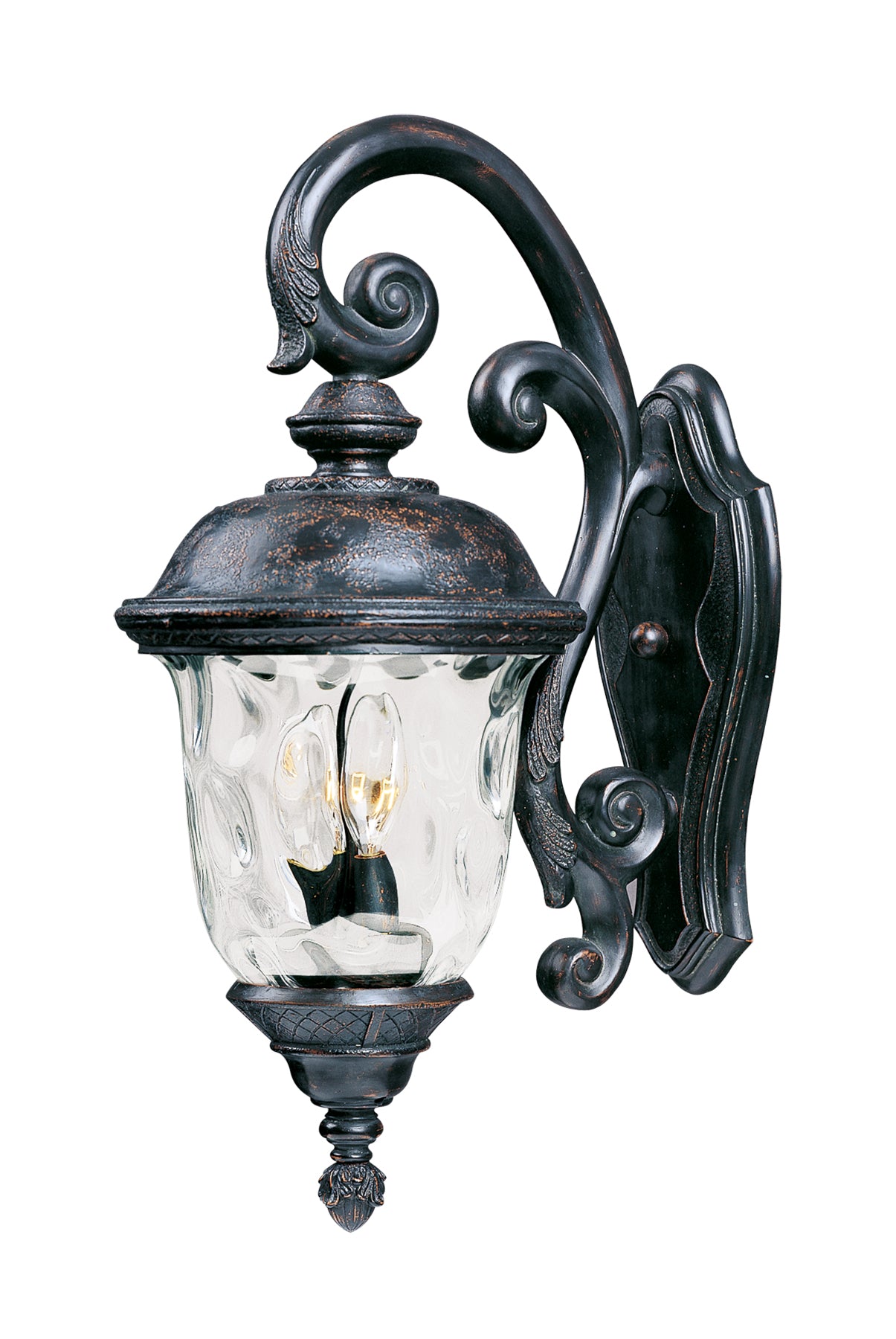 Carriage House DC 3-Light Outdoor Wall Lantern Oriental Bronze by Maxim Lighting